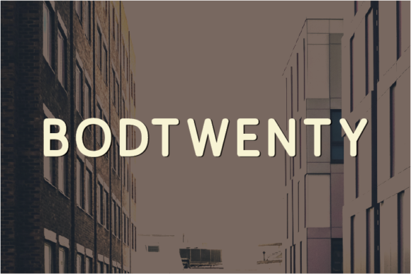 Bodtwenty: A Modern Sans Serif Font for Web Design