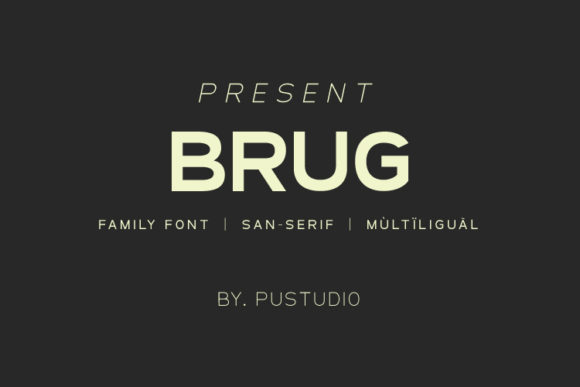 Brug: A Daring Sans Serif Font for Modern Web Design