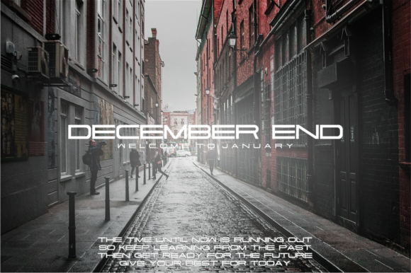December End: A Modern Typeface for Clean Branding