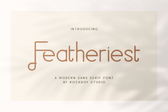 Featheriest Typeface for Clean Branding