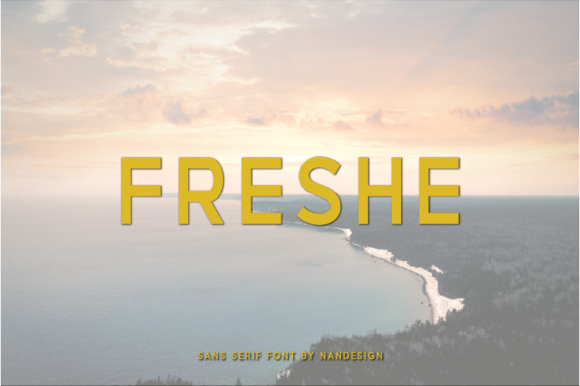 Freshe: A Modern Sans Serif Font for Digital Design