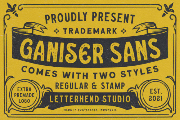 Ganiser Sans Typeface for Handmade Brands