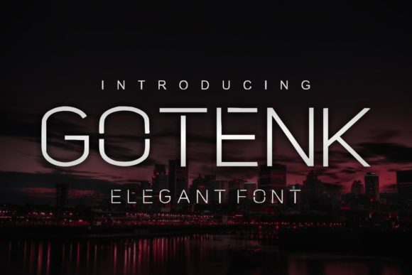 Gotenk: A Minimal Sans Serif Typeface for Modern Editorial Design