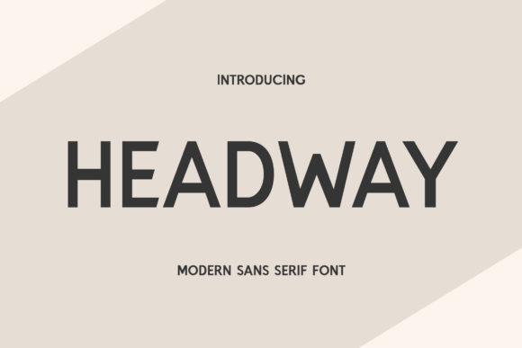 Headway: A Bold Sans Serif Font for Modern Makers