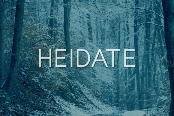Heidate Font: A Classy Sans Serif for Modern Branding