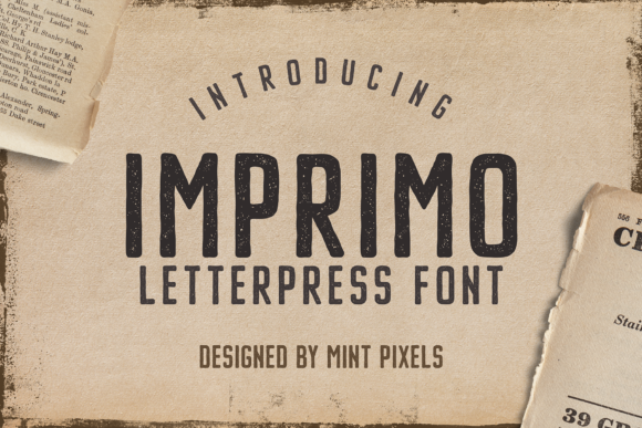Imprimo Letterpress: A Vintage Sans Serif Typeface for Bold Editorial Design