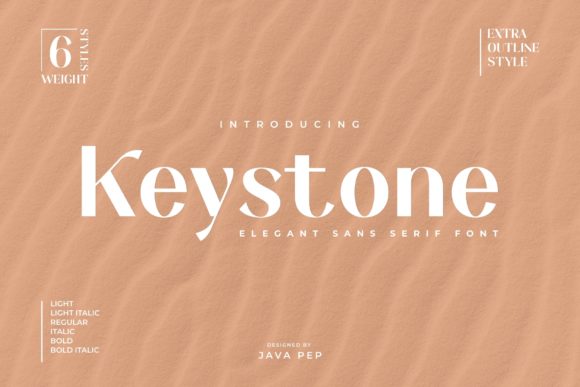 Keystone: A Modern Sans Serif Font for Elegant Branding
