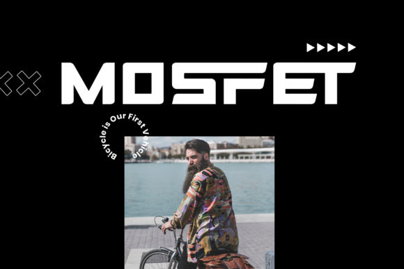 Mosfet Font: Modern Sans Serif for Makers