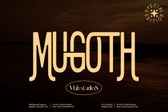Mugoth: A Vintage Sans Serif Font for Makers