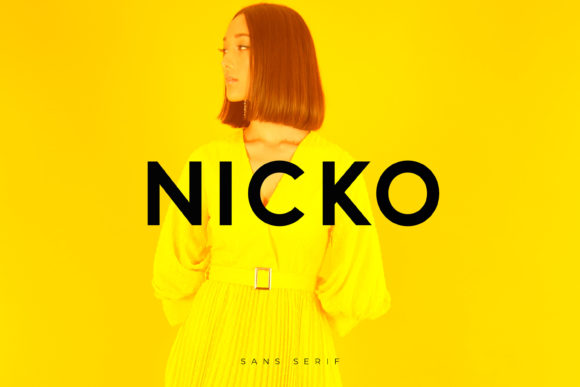 Nicko: A Clean Sans Serif Font for Makers