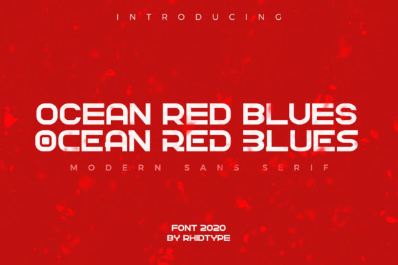 Ocean Red Blues: A Clean Sans Serif Font for Web Design