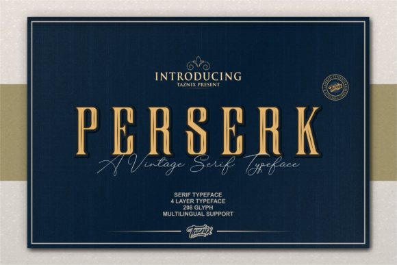 Perserk: A Charming Sans Serif Typeface for Modern Brands