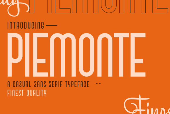 Piemonte: A Classic Sans Serif Font for Branding