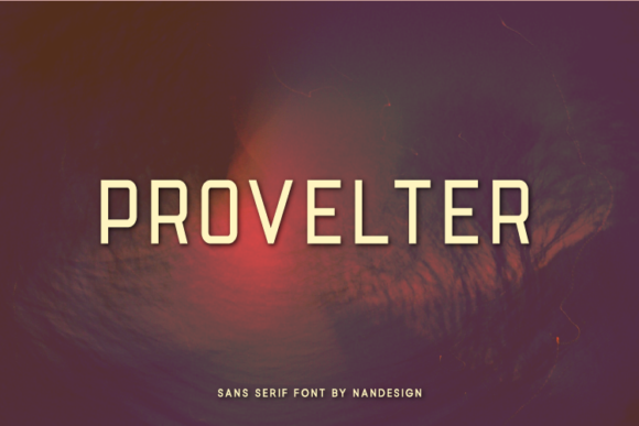 Provelter: A Simple Sans Serif Font for Modern Branding