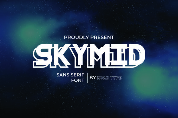 SkyMid: A Modern Sans Serif Typeface for Editorial Design