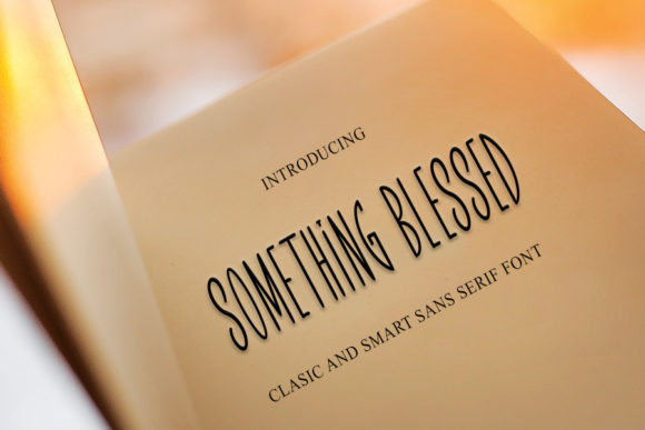 Something Blessed Font for Crafters and Sellers